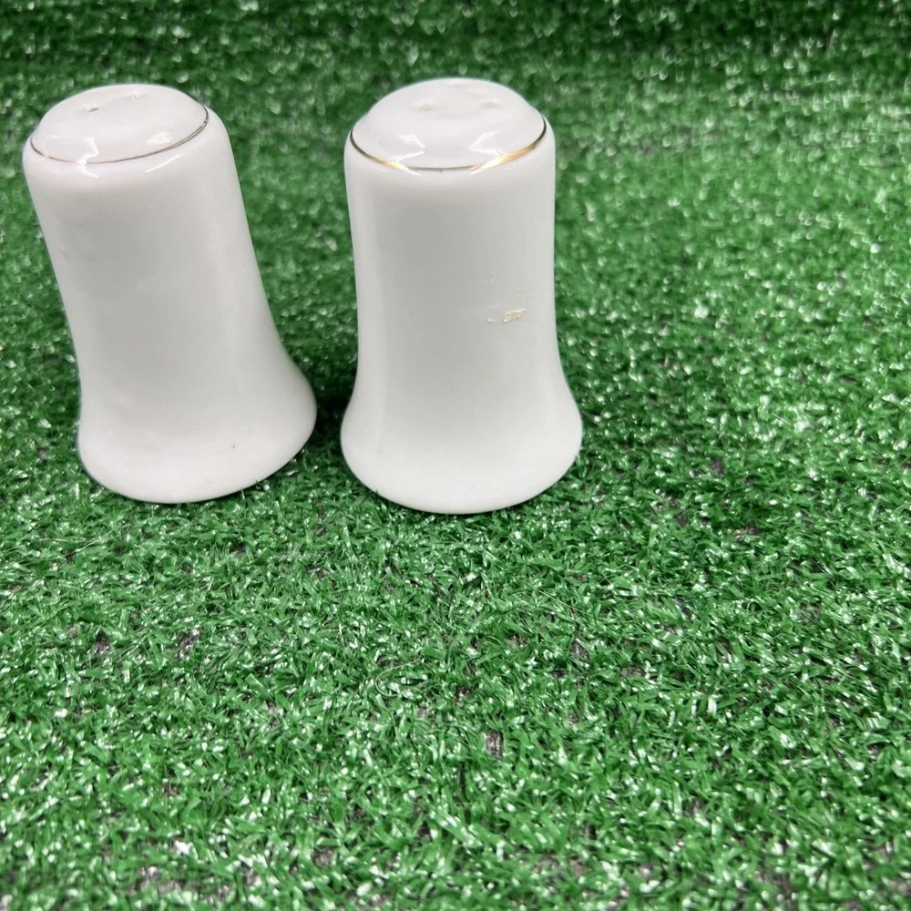 Vintage‎ Arkansas Ceramic Salt & Pepper Shakers White With Art